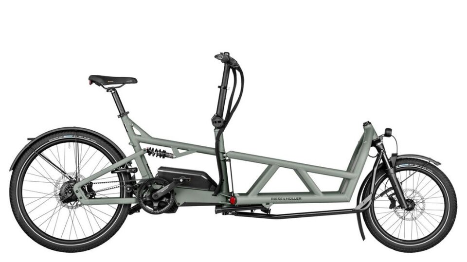 E-Lastenrad vollgefedert