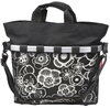 Reisenthel Gepäckträgertasche Oval M fleur schwarz